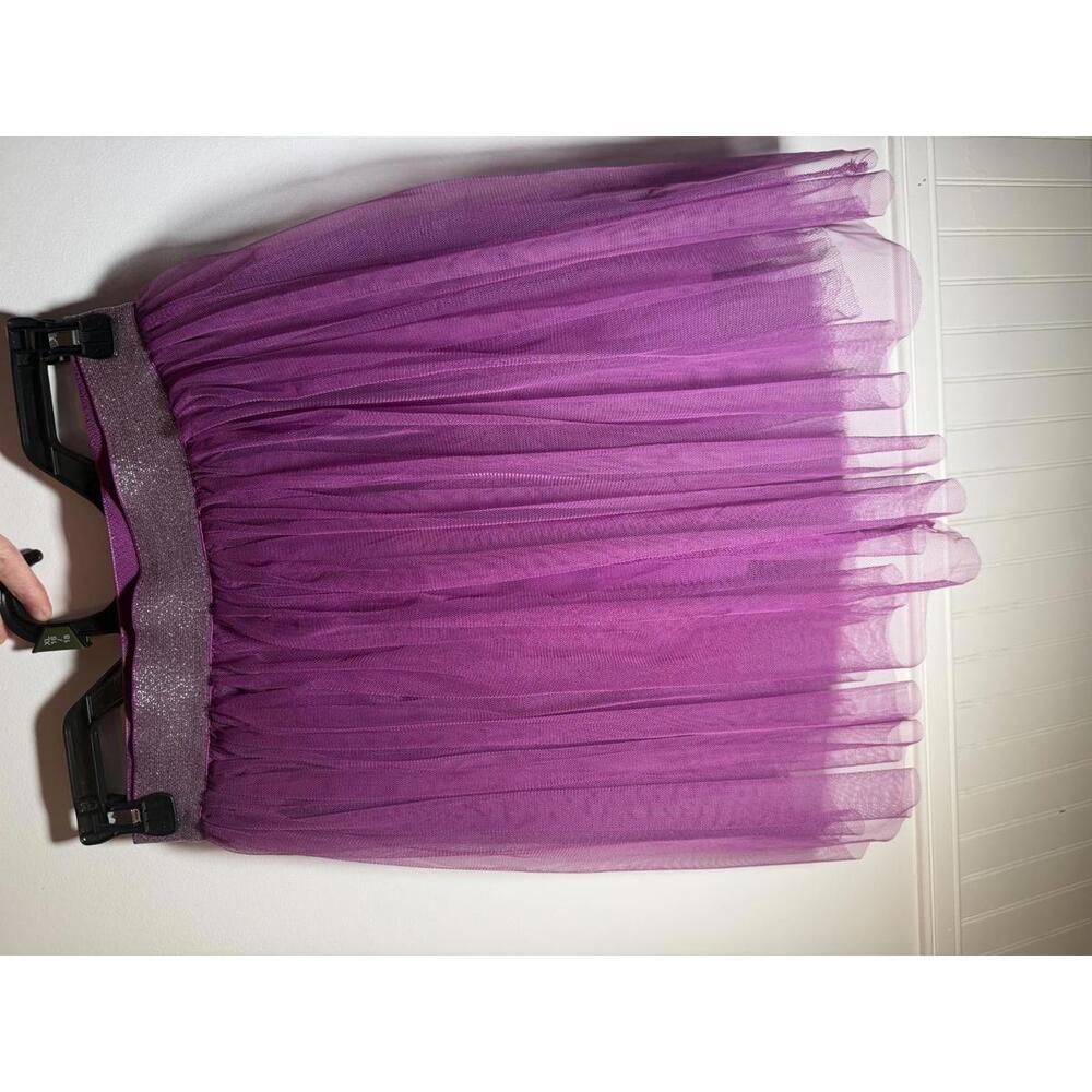 D-Signed‎ Special Edition Girls Purple Tulle Skirt Glitter Waistband M 10/12